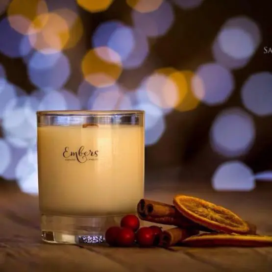 Christmas Spice Embers Crackling Candles