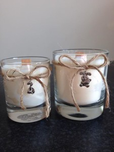 Easter wooden wick scented candles